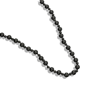Collier pour homme en onyx noir, beau collier en onyx perlé, collier en marbre onyx - Product Image 4