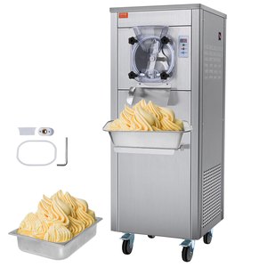 เครื่องทำไอศกรีมเชิงพาณิชย์ VEVOR 1780W ผลิตได้ 18 ลิตรต่อชั่วโมง ให้รสชาติเดียว ความจุ 6 ลิตร พร้อมล้อเลื่อน สำหรับไอศกรีมเนื้อนุ่ม - Product Image 1