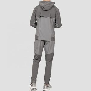 Chándal de dos piezas personalizado para hombre, cortavientos, pantalones apilados con cremallera, lona ligera, estilo informal - Product Image 6