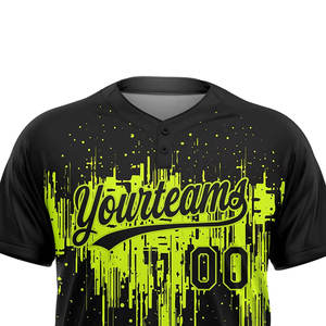 เสื้อซอฟต์บอล 100% โพลีเอสเตอร์ น้ำหนักเบา ระบายอากาศได้ดี แห้งเร็ว คอวี ชื่อทีมแบบกำหนดเอง ชุดฝึกซ้อม เหมาะสำหรับทีมลีก - Product Image 3