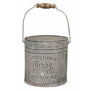 Seau à vin galvanisé de haute qualité personnalisé imprimé métallique cadeau de noël voiture de père noël en forme pour la fête de noël en gros - Product Image 2