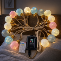 Guirlandes lumineuses de jardin d'extérieur G50, lumières LED en forme de globe, lumières suspendues étanches pour le camping, la terrasse, la maison, la cour, le balcon, les fêtes