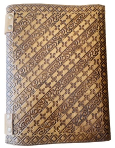 สมุดปกหนังแฮนด์เมดลายนูนรูปนางเงือกแฟนตาซีสมุดร่างแบบเกลียวสำหรับเป็นของขวัญ - Product Image 5