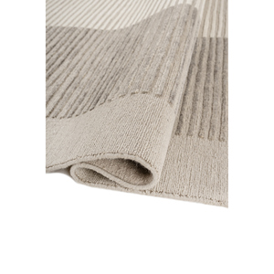 Tapis en laine ivoire rayé classique Blythe, noué à la main, AR-1004, rectangulaire, tissage plat 3D, pour la décoration de la maison et du salon - Product Image 2