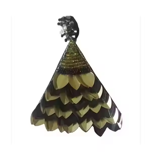 Boucles d'oreilles brodées Coeur Design Bijoux Boucles d'oreilles Boucles d'oreilles faites à la main pour femmes et filles Nouveau style par MD artisanat - Product Image 3