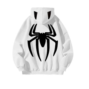 เสื้อฮู้ดลายแมงมุม เสื้อฮู้ดสไตล์อเมริกัน เสื้อคลุมแบบสวมหัว เสื้อโค้ทสำหรับฤดูใบไม้ร่วงและฤดูหนาว - Product Image 5