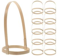 Multi taille 12oz 16oz 22oz porte-gobelet en bambou du Vietnam porte-gobelet durable qualité supérieure résistant poignée en verre du Vietnam bambou
