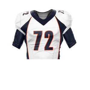 Uniforme de football américain sur mesure, taille plus, 100% polyester, séchage rapide, respirant, ensembles à manches courtes, fabriqué au Pakistan pour l'équipe nationale - Product Image 2