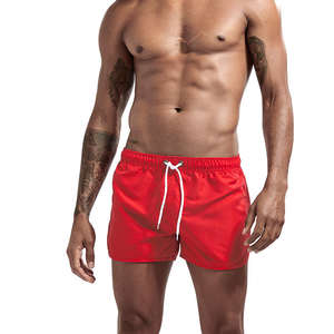 Short de bain à séchage rapide personnalisé haut de gamme maillot de bain slip de bain hommes Red Board ShortsDDP expédition - Product Image 2