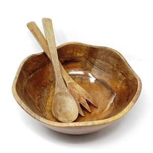 <b>Wooden</b> Spoon with Resin Salad Server Set 2 Turners Sustainable Handmade <b>Utensils</b>-Mirha International Handicraft Size S - Product Image 6