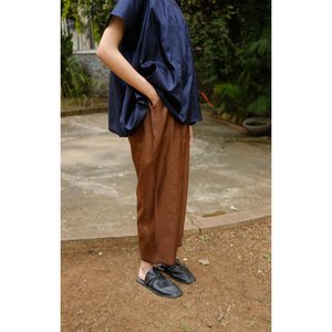 Pantalon large en satin de soie de mûrier pour femme, taille XL, taille haute, cordon de serrage, respirant, doux, coloré, délavé, élastique - Product Image 3