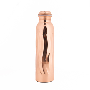 Yoga Classic Copper <b>Water</b> <b>Bottle</b> 100% Pure Copper Detox Eco-Friendly Portable <b>Large</b> Capacity Home Office Outdoor Use - Product Image 4