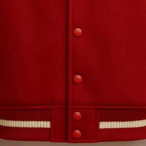 Custom Design Letterman Jackets Canvas Fabric Front Logo Lightweight High Quality Men's <b>Winter</b> - Product Image 5