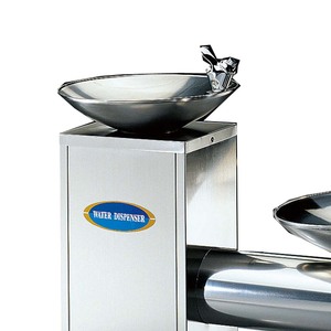 Fontaine à eau froide électrique d'extérieur en acier inoxydable de qualité commerciale «Taiwan Buder» avec double bassin et système de bulles sur pied - Product Image 5