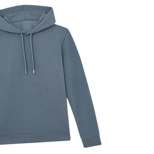 NUEVA Sudadera con Capucha Azul Grisáceo de Invierno, Sudadera Informal Cálida de Forro Polar de Algodón, Sudadera con Capucha Lisa de Manga Larga, Ropa de Calle de Color Sólido Personalizada - Product Image 5