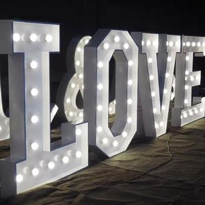 Letras Decorativas Personalizadas de 90 cm/3 pies con la Palabra <span class=keywords><strong>LOVE</strong></span> e Iniciales para Decoración de Escenarios de Boda - Product Image 2