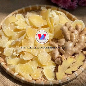 Rebanadas de jengibre secas orgánicas suaves y picantes con sabor natural Aperitivo saludable Hecho en Vietnam Empaquetado a granel - Product Image 1