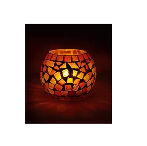 เชิงเทียนแก้วโมเสคหลากสีสำหรับตกแต่งบ้าน - Product Image 6