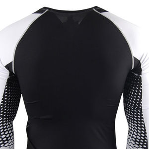 Ensemble de rashguard MMA BJJ pour homme, léger, à séchage rapide, respirant, compression, manches courtes imprimées, design personnalisé - Product Image 5