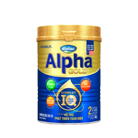 VINAMILK - Dielac alfa altın IQ-takip formülü kolostrum-adım 2 (6-12 ay bebekler için)-400g x 24 teneke karton başına