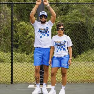 Survêtement 100% coton t-shirt et maille ensemble pour hommes Offre Spéciale personnalisé hommes été chemise et ensemble court - Product Image 6