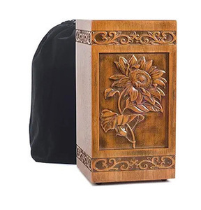 Urnas de cremación de madera hechas a mano de estilo americano moderno Urnas funerarias decorativas para hombres y mujeres a bajo precio - Product Image 1