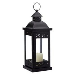 Lanterne à bougie en fer noir en gros, décoration d'intérieur, porte-bougie votif suspendu en métal, lanterne rectangulaire pour événements - Product Image 5