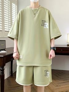 Ensemble T-shirt et short d'été pour homme, imprimé décontracté, short pour homme - Product Image 4