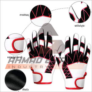 Gants de baseball de haute qualité Joueur d'équipe professionnel Gants de frappeur de Offre Spéciale Gants de frappeur de baseball en cuir - Product Image 4