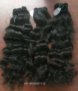 ผมแท้จากอินเดียแบบคลื่นสีดำสำหรับใช้ส่วนตัวผมต่อผมมนุษย์สูง - Product Image 4