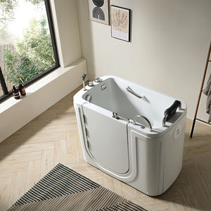 ホワイトアクリルマッサージタブエルダー障害者ウォークインバスタブウォークインタブ高齢者 - Product Image 3