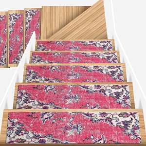 Tapis rouge, tapis bleus, tapis Navajo, tapis au design Kilim, tapis moderne, tapis imprimé, gobelin - Product Image 4