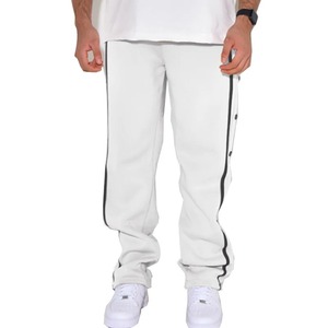 Pantalon de survêtement taille haute en toile extensible confortable pour homme Pantalon de tous les jours avec ceinture élastique et poches braguette à fermeture éclair Taille XL - Product Image 6