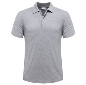 Polo de algodón de talla grande para hombre, Polo de punto informal de gran tamaño, diseño de bordado transpirable de poliéster, cómodo para hombre de talla grande - Product Image 2