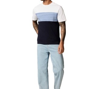 Coton/polyester de qualité supérieure personnalisé votre propre conception vêtements de fitness bloc couleur coupe régulière t-shirt athlétique pour hommes - Product Image 3