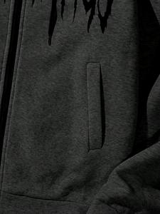 Sweat-shirt à capuche zippé pour homme, 100% coton, coupe classique, molletonné, confortable, imprimé numérique personnalisé, 350g, pour la saison hivernale - Product Image 5