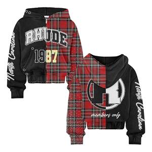 Sudadera con capucha de invierno de lana de algodón 100% de talla grande para hombre, nuevo diseño, estampado 3D, bordado, sólido, precio barato, Sudadera con capucha, talla XS - Product Image 1