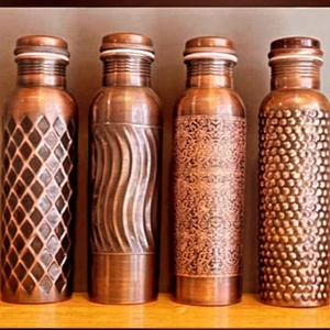 Bouteille d'eau en cuivre martelé bouteille d'eau en cuivre vente en gros fabricant - Product Image 3