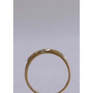 Anillo de Diamantes de Oro de 14k Vintage con Diseño de Canal Diagonal - Product Image 2