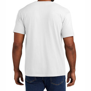 Camiseta de moda unisex de verano, personalizada, 100% de algodón, diseño OEM, tela de estambre impresa, letras de talla grande, MOQ bajo, venta al por mayor - Product Image 3
