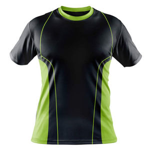 T-shirts à impression personnalisée en gros T-shirt de sublimation vierge respirant avec col montant Impression électorale promotionnelle bon marché - Product Image 2