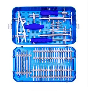 Kit d'instruments chirurgicaux en acier inoxydable pour l'extraction de vis orthopédiques cassées - Product Image 1
