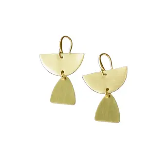 2023 New Arrival Wholesale Fashion Jewelry Exaggerated Fashion Metal Earrings Luxury Brass Earrings Jewelry