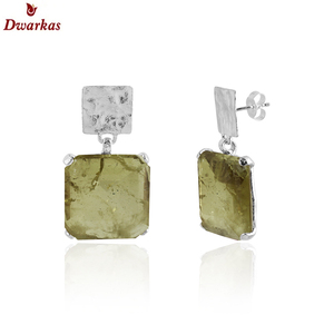 Boucles d'oreilles à la mode bijoux 925 boucles d'oreilles en argent sterling très Perry quartz doublet pierres précieuses marteau boucles d'oreilles - Product Image 5