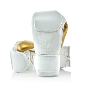 ถุงมือมวยหนัง8ออนซ์และ12ออนซ์สำหรับศิลปะการต่อสู้ทำจากโรงงานผลิตตามแบบมืออาชีพ - Product Image 1