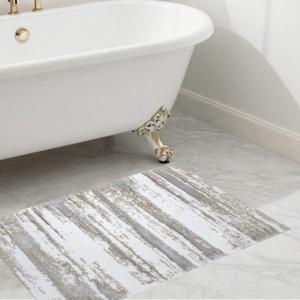 พรมเช็ดเท้าลายแจ็คการ์ด Baykent Manne ขนาด 60x100 ซม. สีเบจอีครู ผสมเส้นใยสีเงิน ย้อมสีด้วยเส้นด้ายฝ้ายรีไซเคิล ได้รับมาตรฐาน OEKO-TEX 100 - Product Image 2