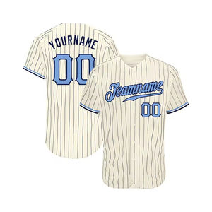Venta al por mayor personalizado bordado uniforme de béisbol estilo camisa al por mayor barato ropa deportiva en blanco Jersey de béisbol para los hombres - Product Image 6