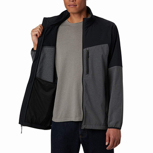 Vestes softshell pour hommes de dernier style en couleur bicolore Vestes durables et confortables de grande taille avec logo personnalisé - Product Image 4