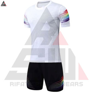 Conjuntos de Uniformes Deportivos de Fútbol Estampados de Alta Calidad, Cómodos, Transpirables, de Secado Rápido, Ligeros, 100% Poliéster, Personalizables, Unisex - Product Image 4