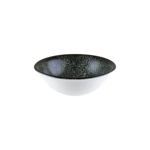 Tazón de Porcelana Gourmet Negro Bonna Cosmos de 16 cm/400 cc, Plato de Servir Moderno con Textura Antracita, Apto para Lavavajillas, Ideal para Fiestas - Product Image 1